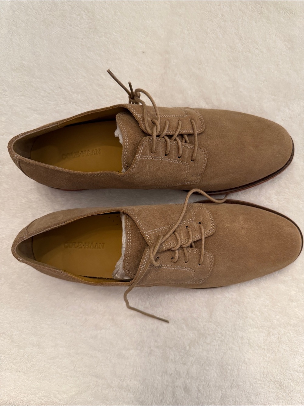 Cole Haan Women's Tan Suede Lace-Up Oxford - Picture 4 of 6